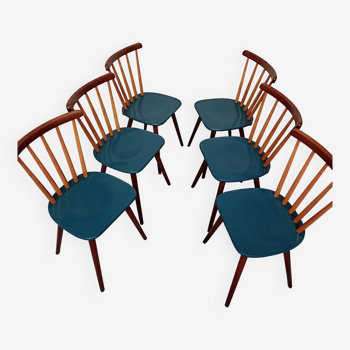 Lot 6 chaises bistrot vintage