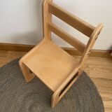 Sled chair for children, Montessori furniture