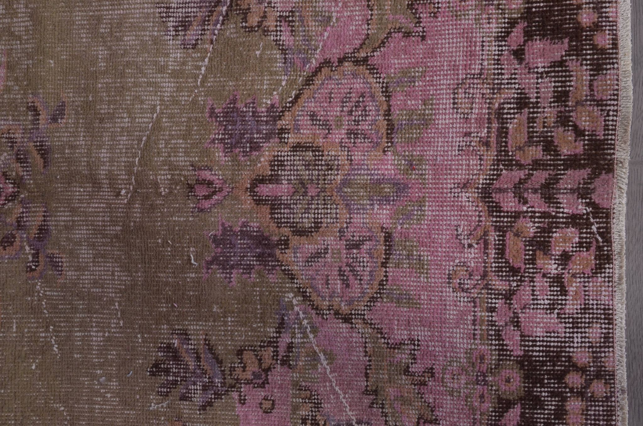 Tapis turc Oushak rose