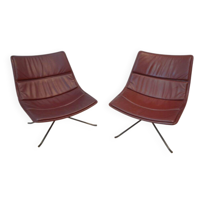 Paire de fauteuils lounge Yuki Zanotta