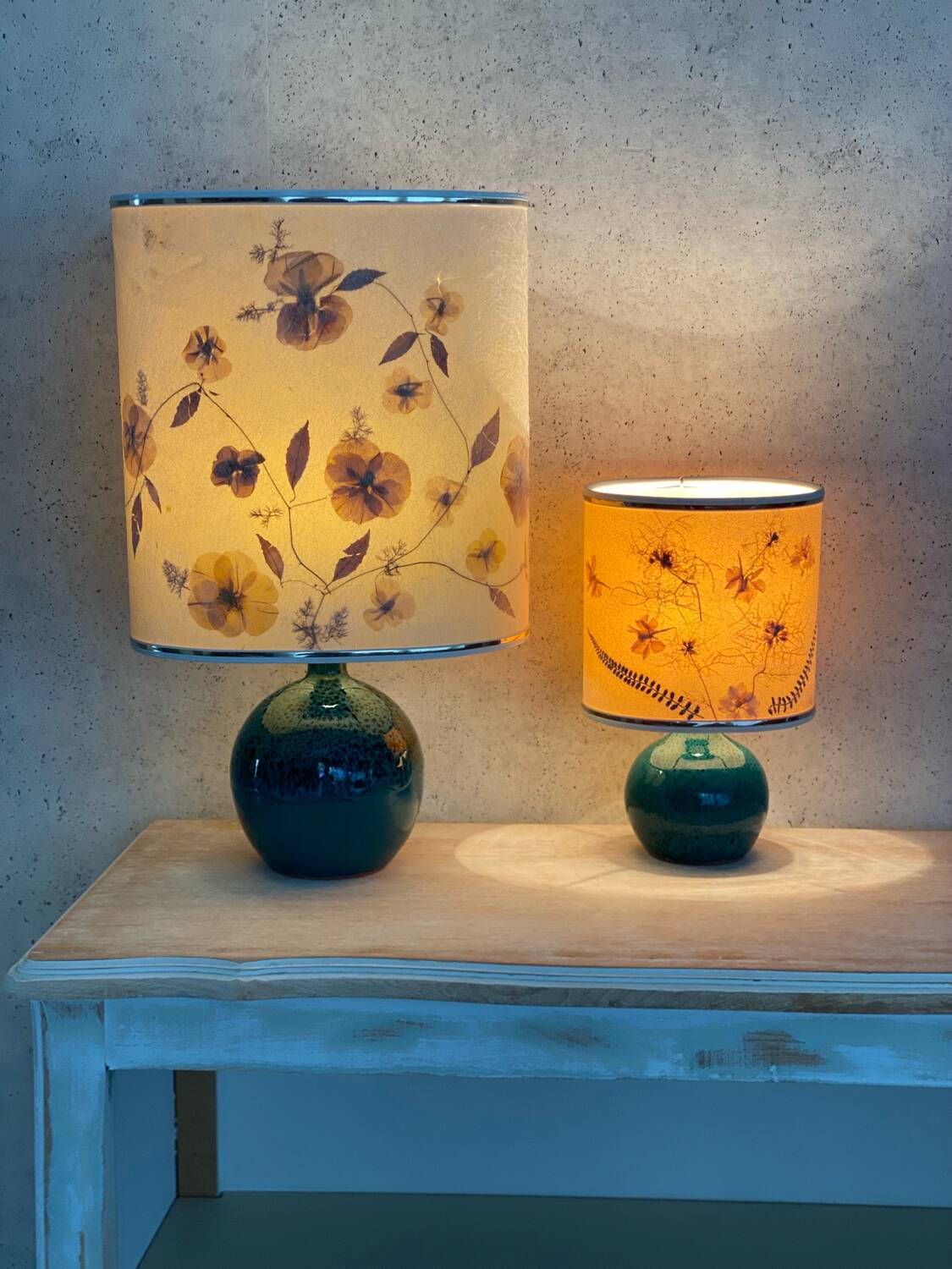 Dried flower lamp
