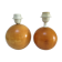 Two lamps balls solid wood By IMT italy vintage