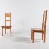 Set of 6 pine chairs by Roland Wilhelmsson for Karl Andersson & Söner Sweden 1960