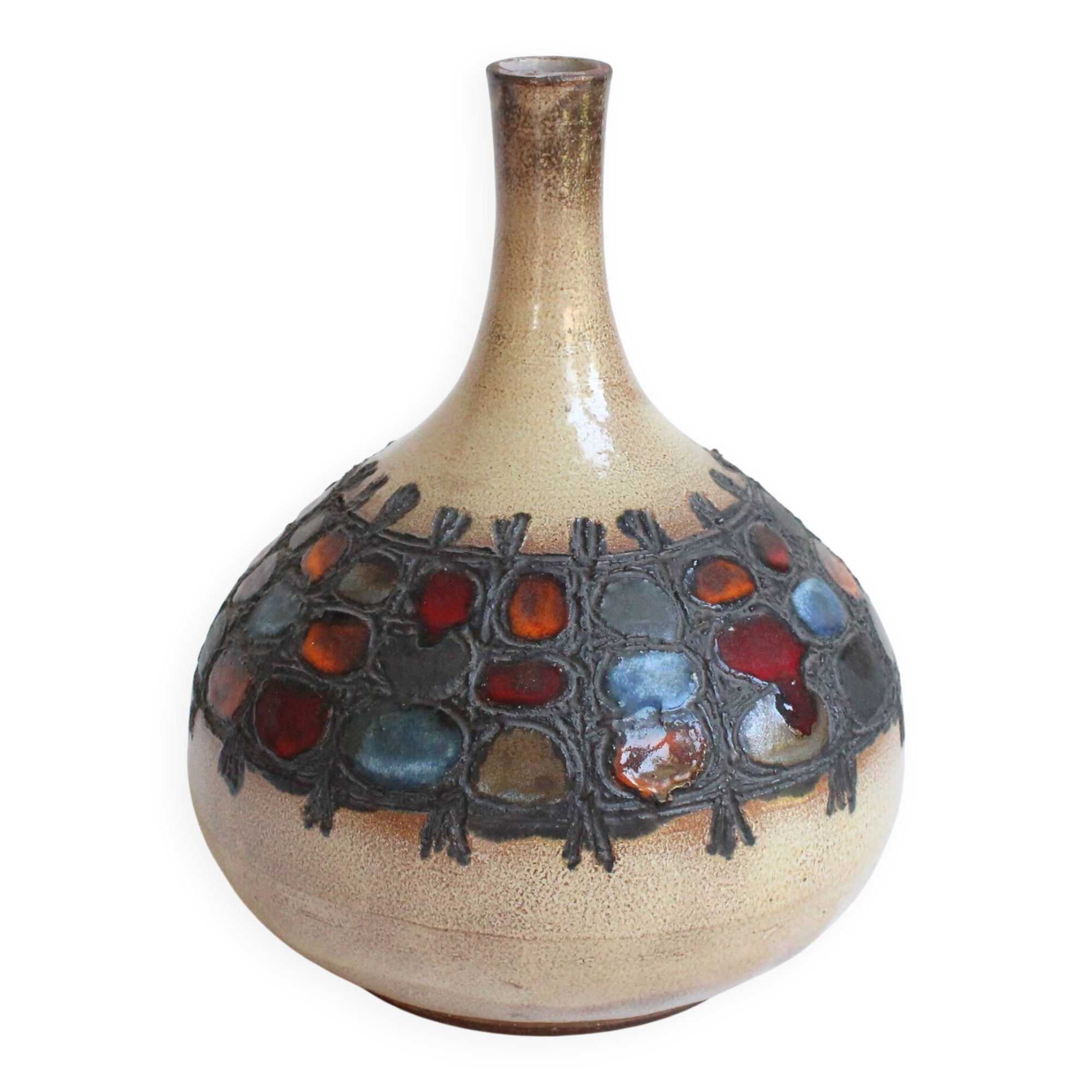 Brutalist Fig Vase 1960s - Perignem