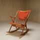 Fauteuil à bascule par Frank Reenskaug pour Bramin, 1958