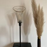 Glass lamp in the shape of an arum, art deco
