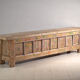 Antique polychrome carved low cabinet in pine – Xinjiang, circa 1900