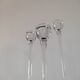 Set with 3 glass candle holders