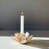 Fleur de lotus nacre et laiton