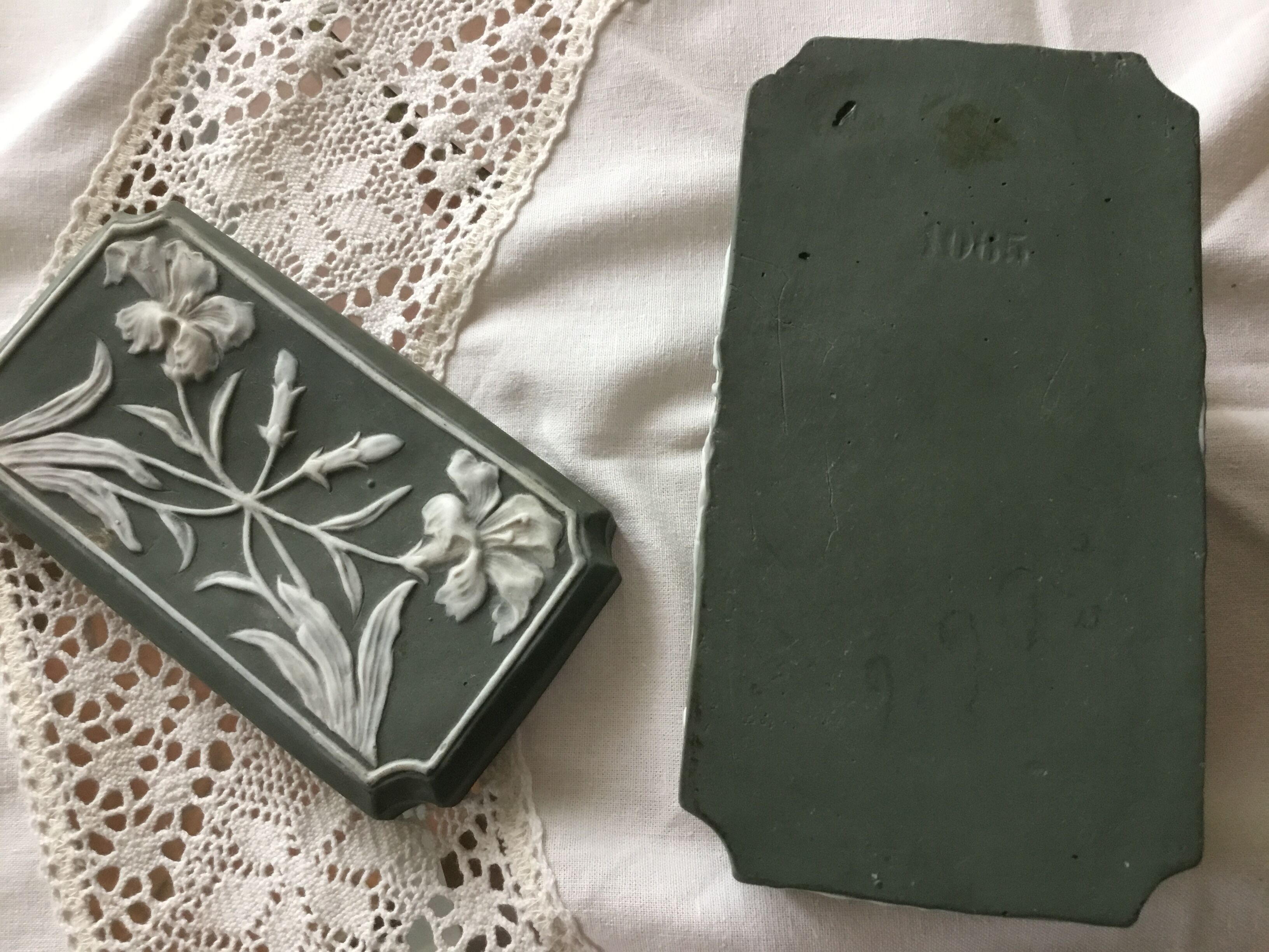 Wedgwood-style ceramic box