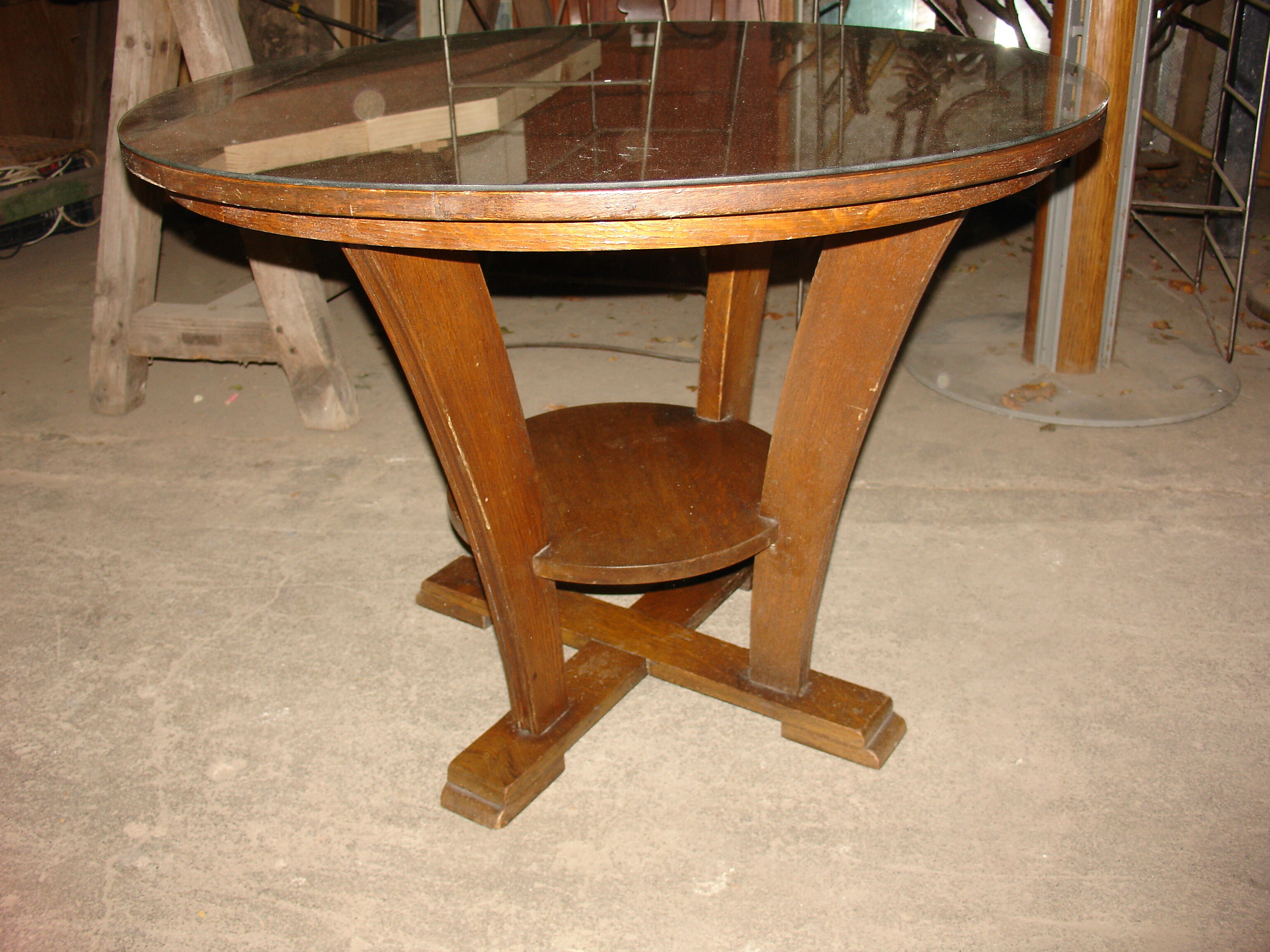 Art Deco period oak side table