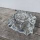 Clear cut glass ashtray 1970