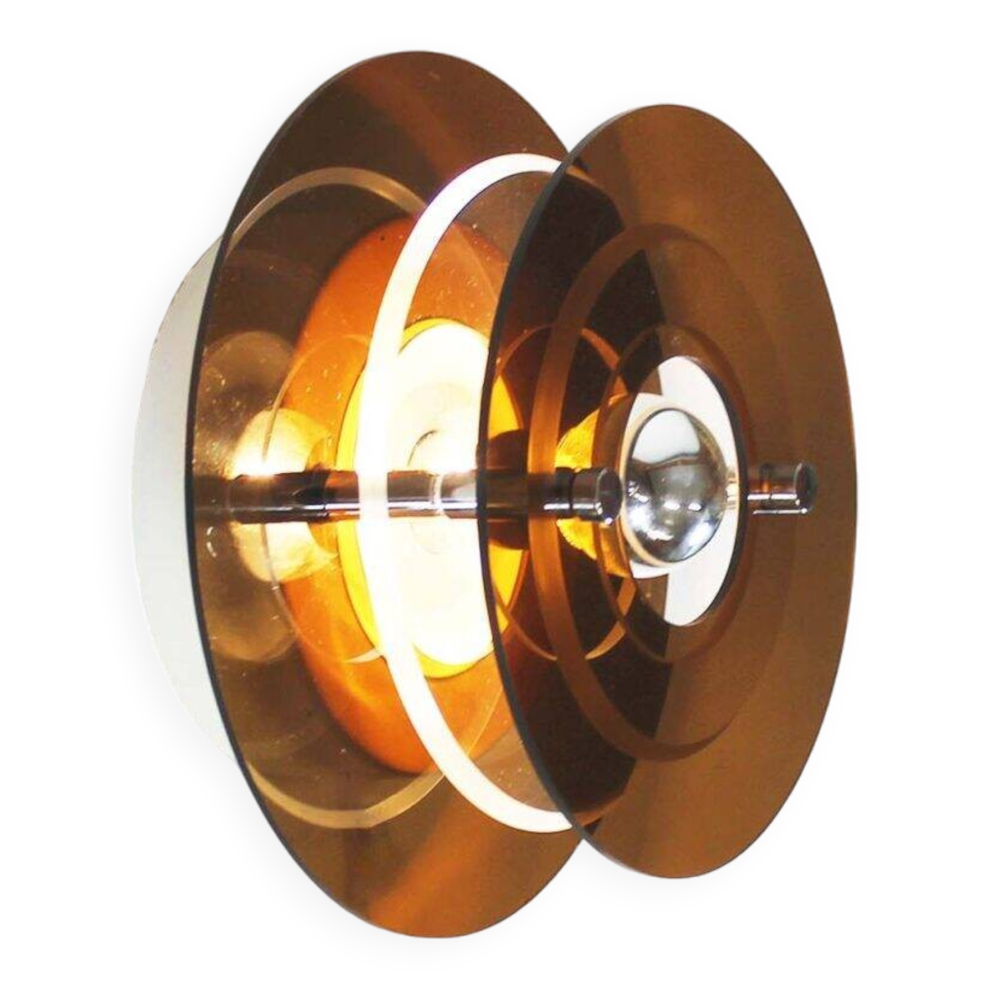 Rare acrylic space age wall light by Herda, Netherlands 1970’s