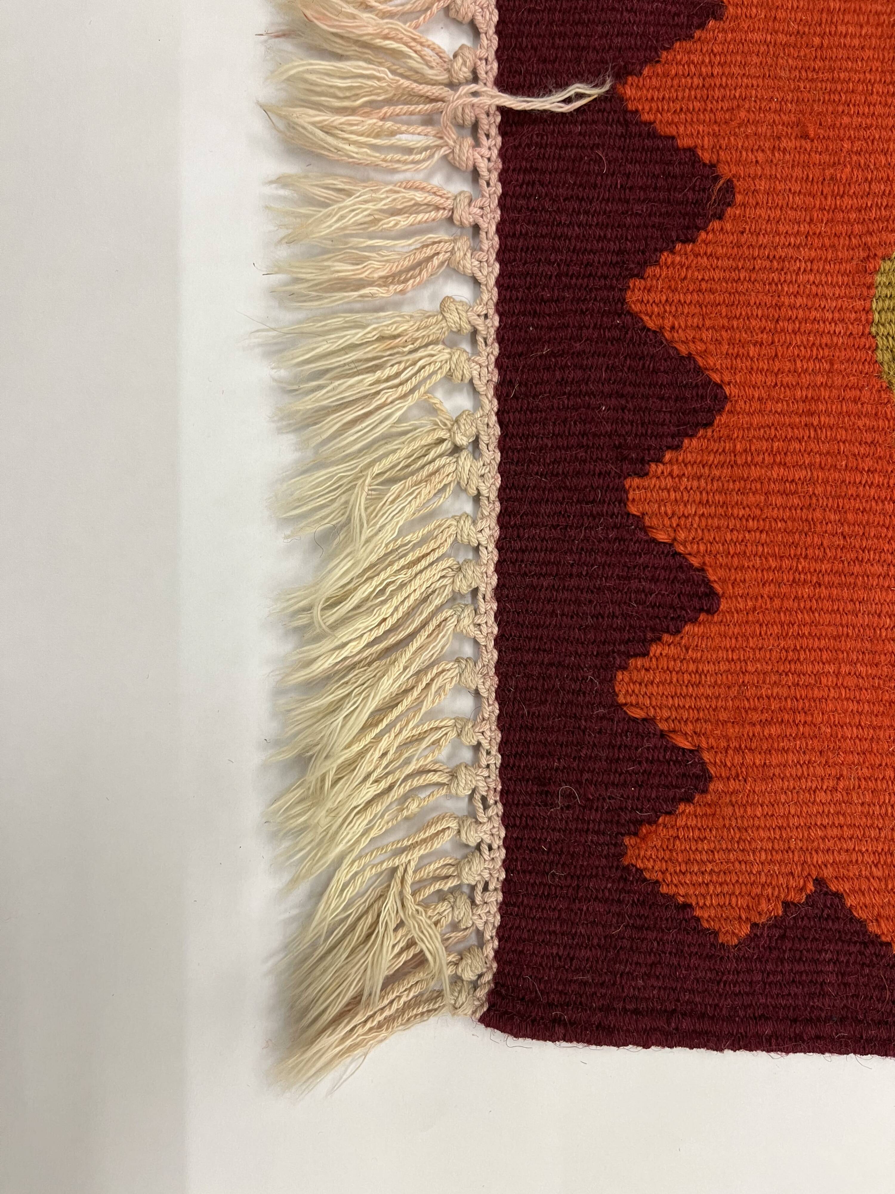 1950s Moldavian Kilim Runner Rug 96 x 200 cm