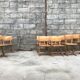 Series of 10 casala children's chairs in vintage light wood