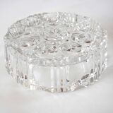 Round crystal ashtray