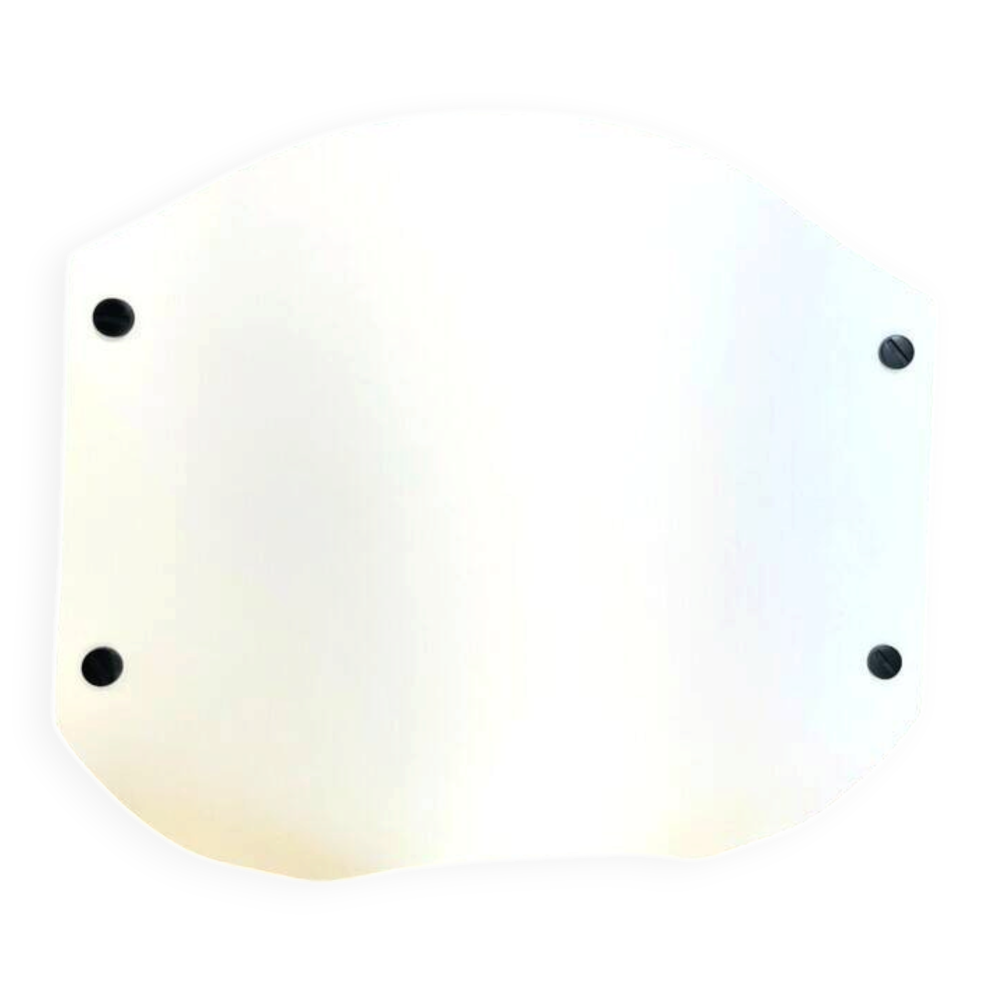 White acrylic table lamp Vela by Samuel Parker