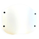 White acrylic table lamp Vela by Samuel Parker