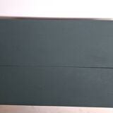 Antique Gustavian-style table painted in dark green with a drawer.