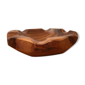 Large ashtray, empty pocket, olive wood