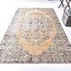 5x9 Peach Orange Handmade Wool Vintage Rug, 172x277Cm SK 240635