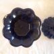 Vintage enameled cast-iron candleholders