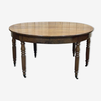 Table - console 6 pieds Louis Philippe XIXème en acajou