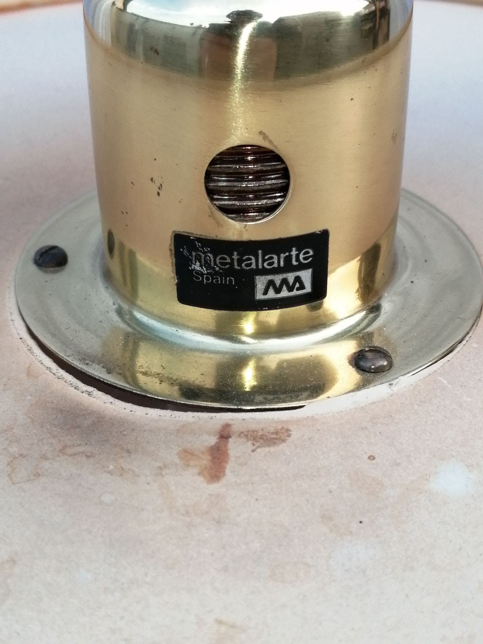 Brass floor lamp MetalArte Spain vintage 70 year