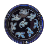 Alsace salt-salt circular ashtray with stylized vegetal decoration