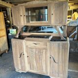 Parisian Art Deco sideboard in natural wood