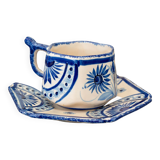 Quimper porcelain tea or coffee service signed Henriot from 76