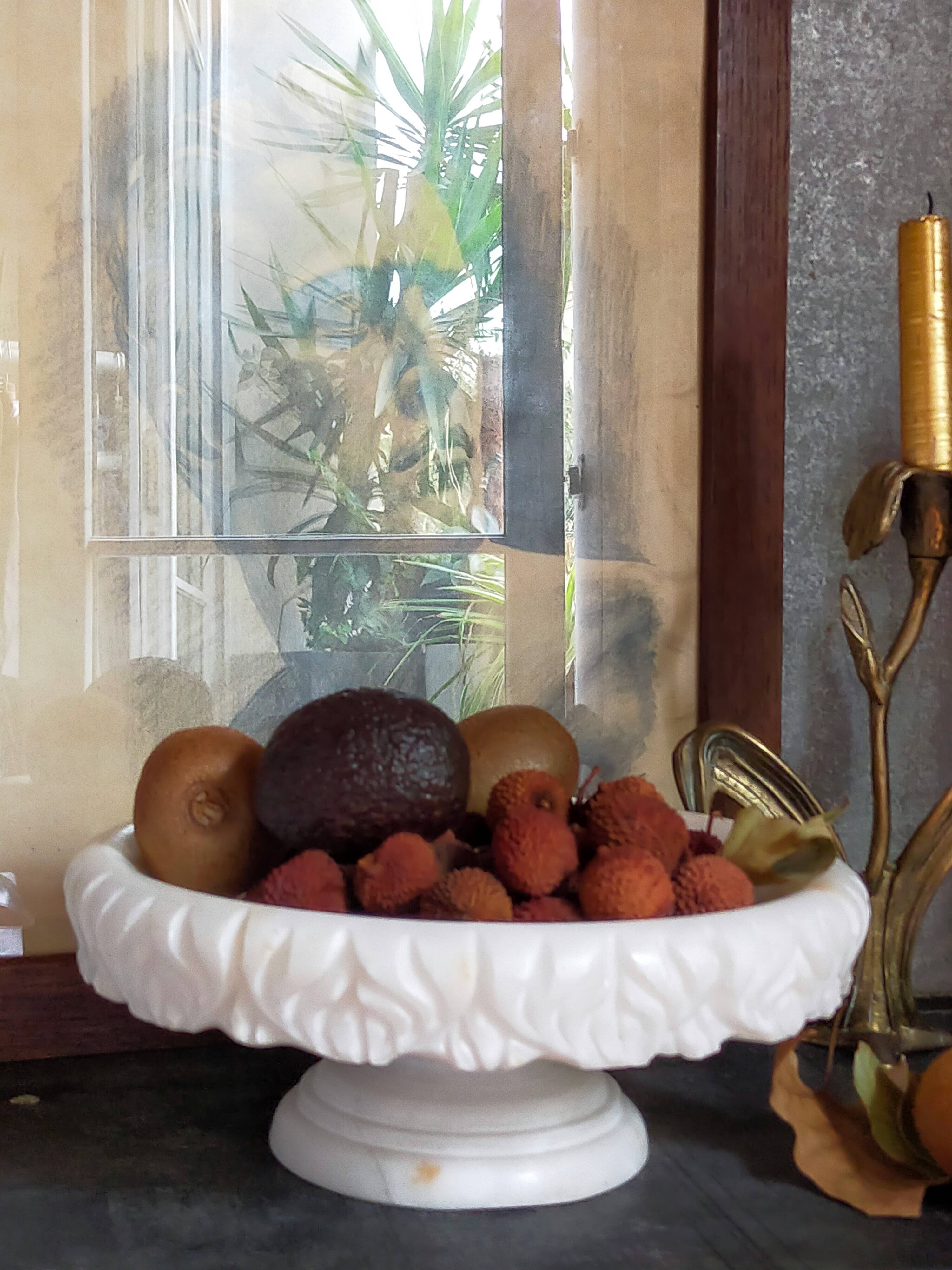 Alabaster fruit bowl from the 70s