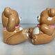 Pair of brown bear bookends