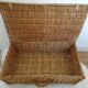 Old wicker trunk