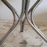 Table salle à manger en verre fumé