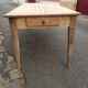 Table de ferme 2 tiroirs peuplier et chataignier