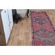 Pink Vintage Turkish Oushak Handmade Wool Tribal Runner Rug 85x378