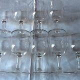 Lot de 10 verres anciens taillés