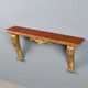 Old carved and gilded wooden console, Italy, 19th century.