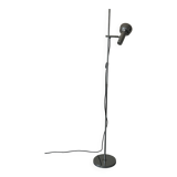 chrome metal reading lamp with 1 spotlight, 1970s design