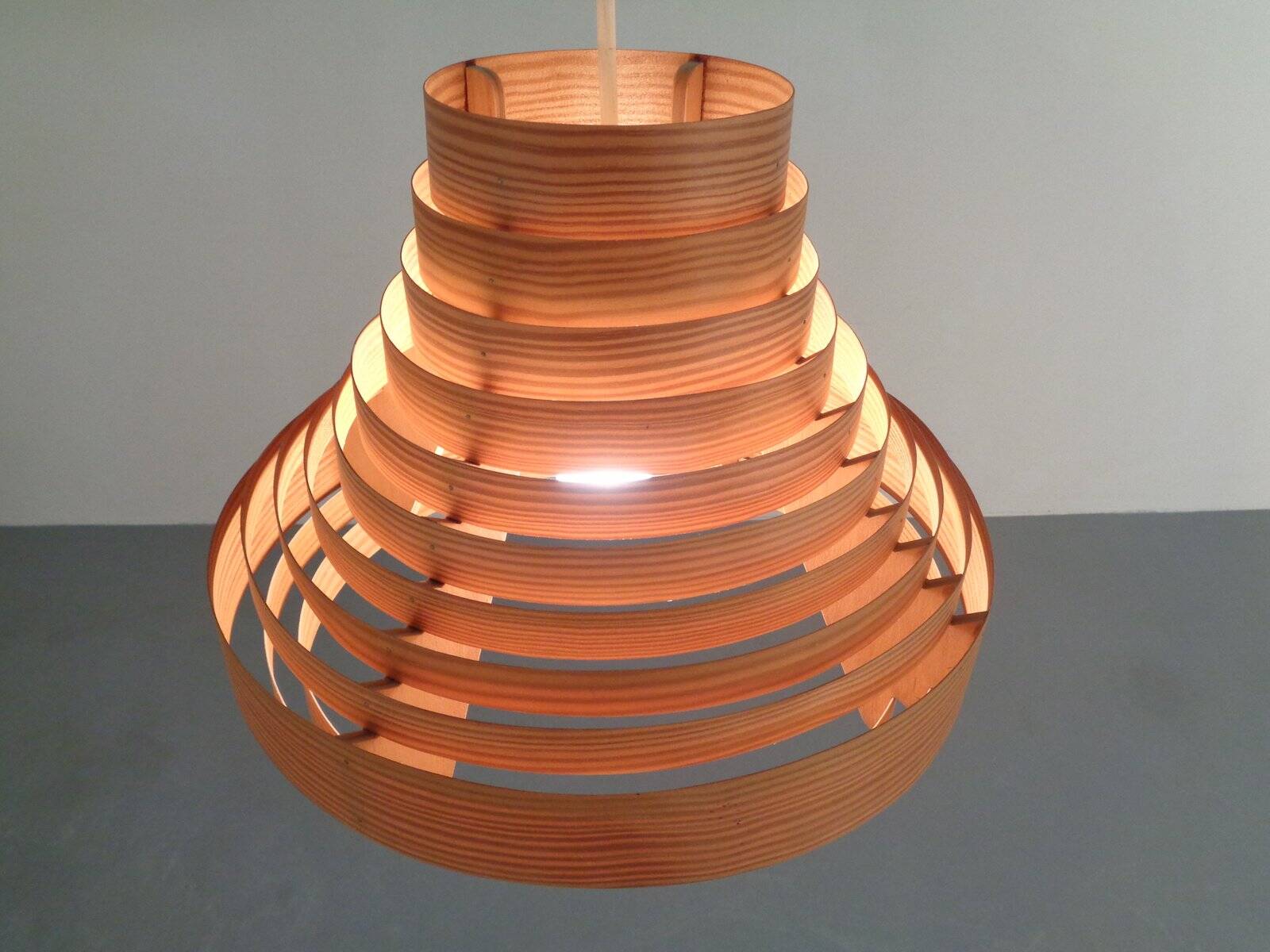 Wooden Lamella Ceiling Lamp by Hans-Agne Jakobsson for Hans-Agne Jakobsson AB Markaryd, 1960s