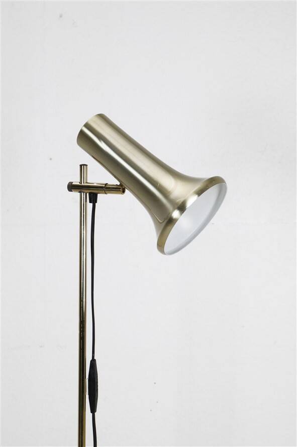 Mid-century Dansa lamp / reading / floor lamp / brass / gold / Danish modern design / 1970s