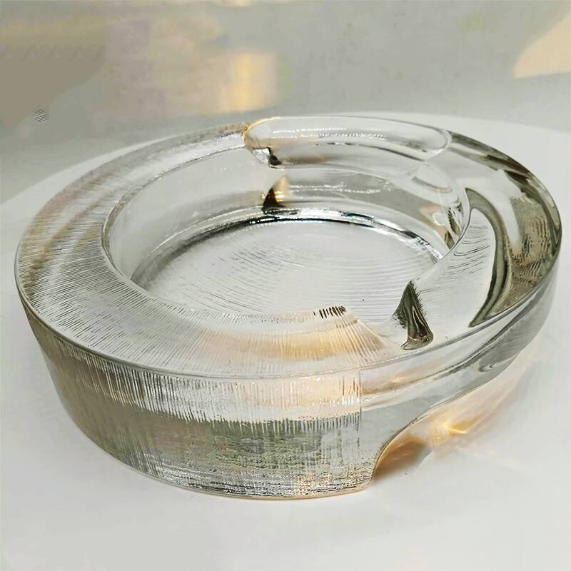 1970s Big Ashtray by Fabio Frontini for Arnolfo di Cambio in Lead Crystal,