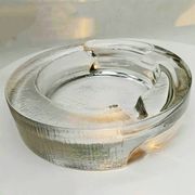 1970s Big Ashtray by Fabio Frontini for Arnolfo di Cambio in Lead Crystal,