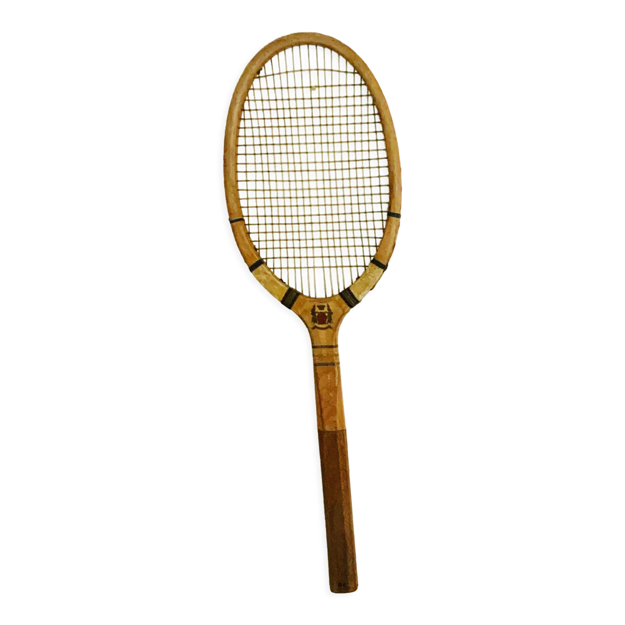 Vintage wooden tennis racket