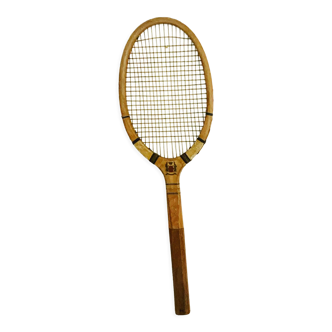 Raquette de tennis vintage en bois