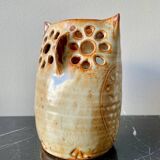 Vintage owl ceramic vase