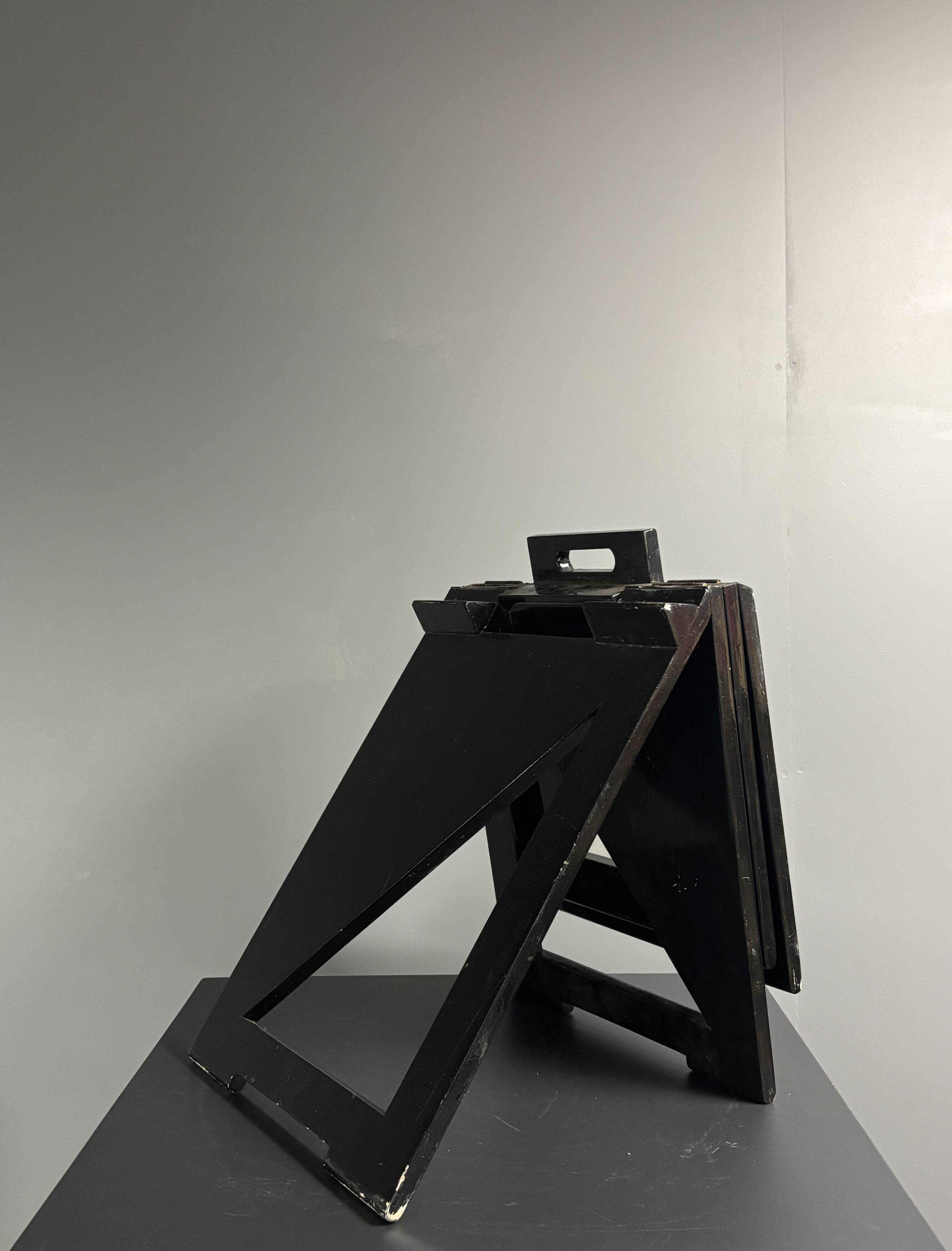 Dutch post modern foldable side chair, Eindhoven Design Academy, 1980s