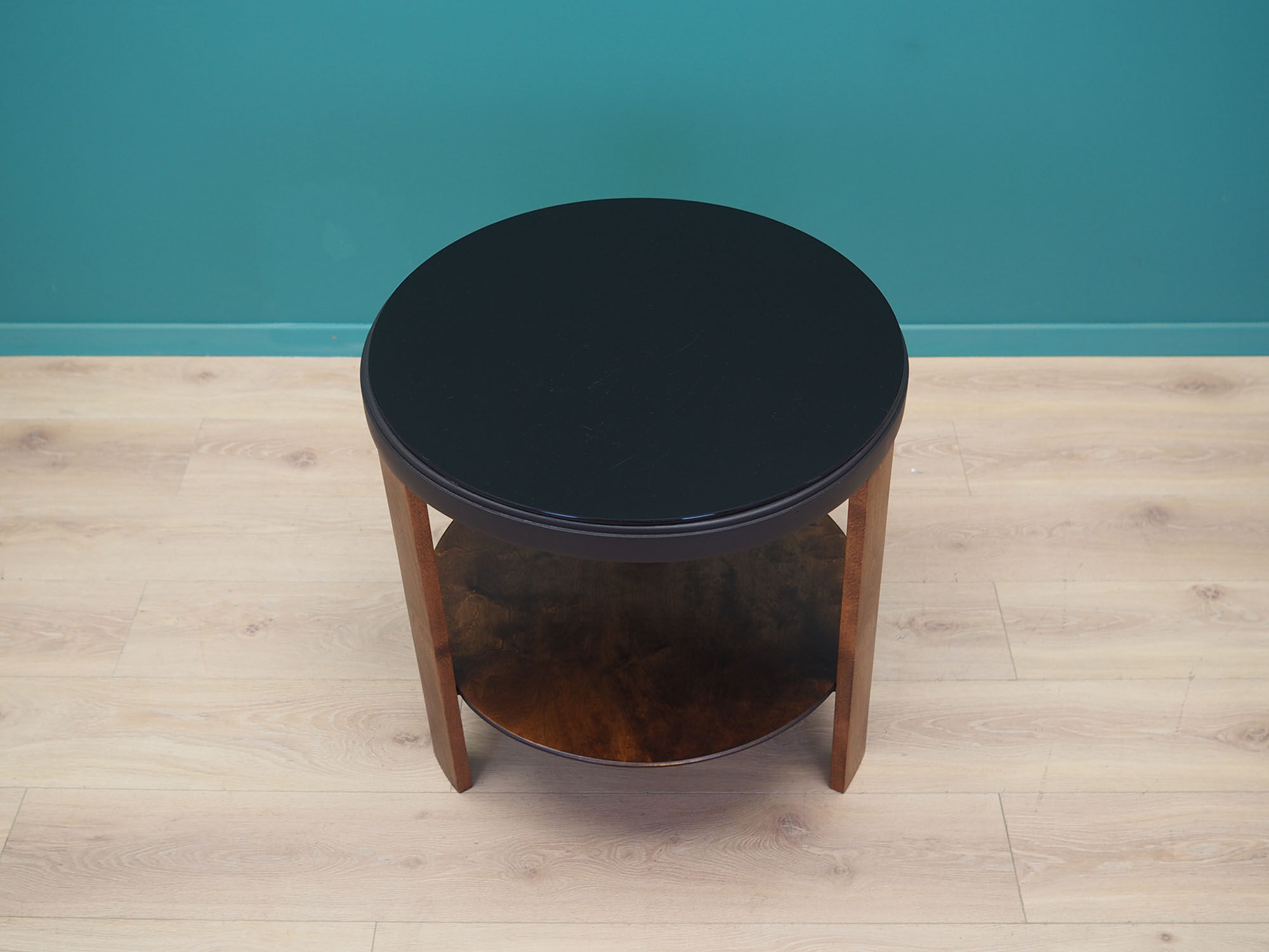 Walnut coffee table, danish design, 1970s, made in denmark