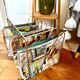 Metal magazine rack, Atelier A model Z, 1970s